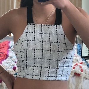 Checkered Crop Top